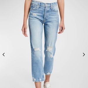 Mother The Tomcat High-Rise Distressed Jeans